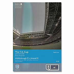 Middlesbrough vs Arsenal FA Cup Semi Final Program - April 14, 2002