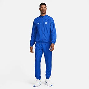 22-23 PSG Dri-Fit Strike Woven Tracksuit - Royal/White