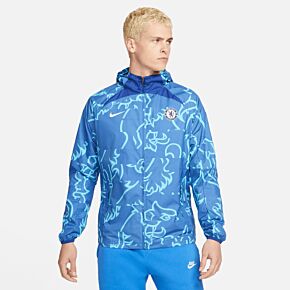 22-23 Chelsea GX AWF Jacket - Rush Blue/White