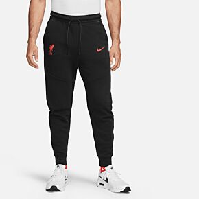 22-23 Liverpool NSW Tech Fleece Jog Pants - Black/Red