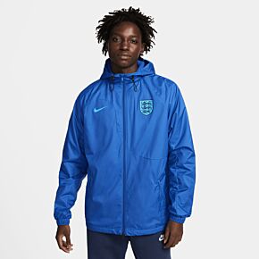 22-23 England Dri-Fit Hooded Anthem Jacket - Game Royal/Blue Fury