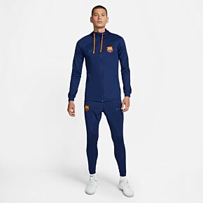 21-22 Barcelona Dri-Fit Strike Hooded Tracksuit - Navy