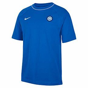 22-23 Inter Milan Travel Top S/S - Royal/White