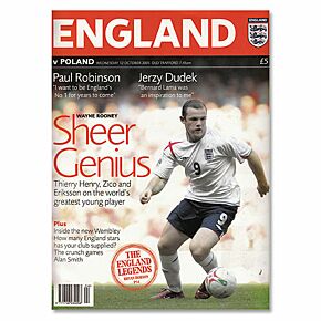 England vs Poland World Cup 2006 Qualifier Program - Oct. 12, 2005