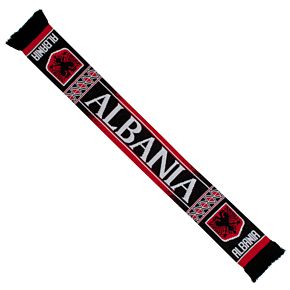 Albania Jacquard Scarf - Black