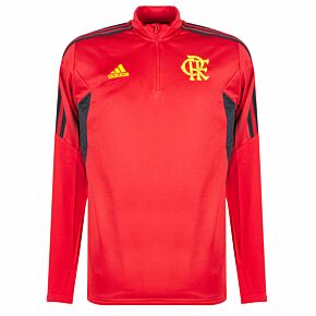 2022 Flamengo 1/4 Zip L/S Training Top - Red