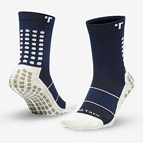 Trusox Mid-Calf Thin 2.0 Professional Socks - Navy/White