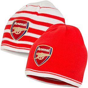 Arsenal Reversible Beanie - Red/White