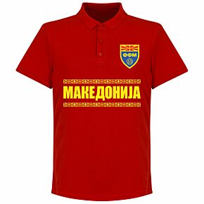 Macedonia Team Polo Shirt - Red