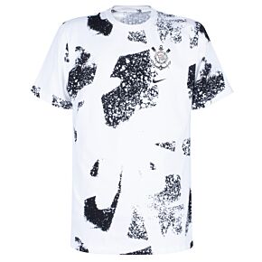 22-23 Corinthains Travel T-Shirt - White/Black