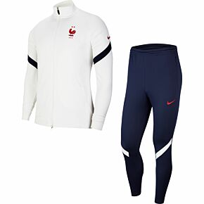 20-21 France Dry Strike Tracksuit - White