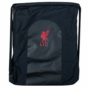 22-23 Liverpool Gym Sack - Black/Red