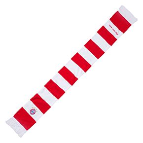 Bayern Munich Classic Bar Scarf - White/Red