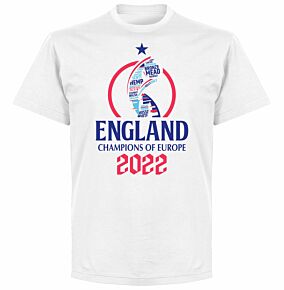 England 2022 Winners T-shirt - White