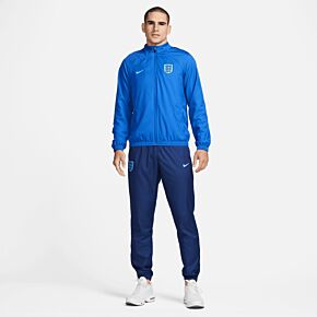 22-23 England Dri-Fit Strike Woven Tracksuit - Royal/Blue Void/Blue Fury