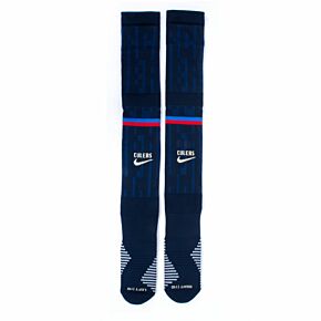 22-23 Barcelona Home Socks - Navy