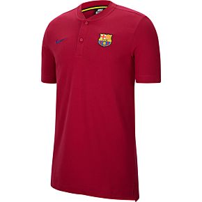 20-21 Barcelona Modern Grand Slam Polo Shirt - Red