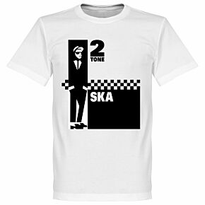 2 Tone Ska Tee - White