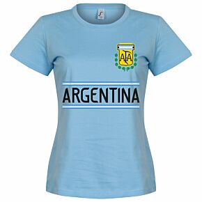 Argentina Team Womens T-shirt - Sky Blue