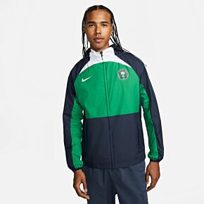 22-23 Nigeria AWF Jacket - Green/Navy/White