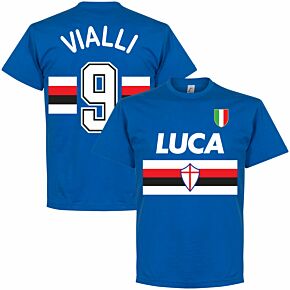 Vialli 9 Retro Team T-shirt - Royal