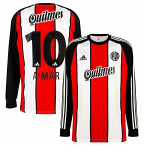 adidas River Plate Icons L/S Top + Quilmes + Aimar 10 (Retro Flex Printing)