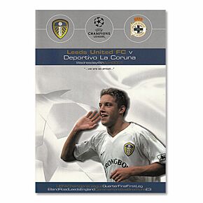 Leeds Utd vs Deportivo La Coruna - Champions League Quarter Final 1st Leg at Elland Road, 4/04/01
