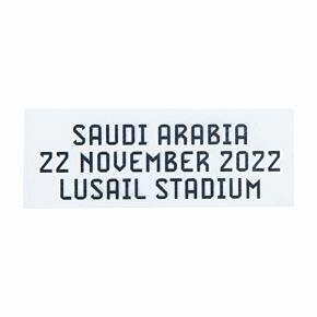 Official World Cup 2022 Matchday Transfer Argentina v Saudi Arabia 22 November 2022 (Argentina Home)