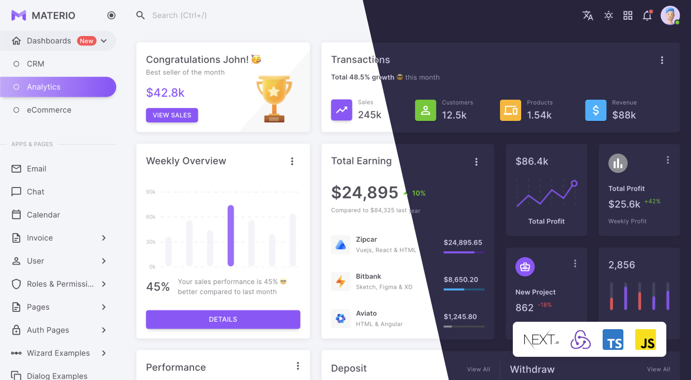 Materio - Next.js Admin Template