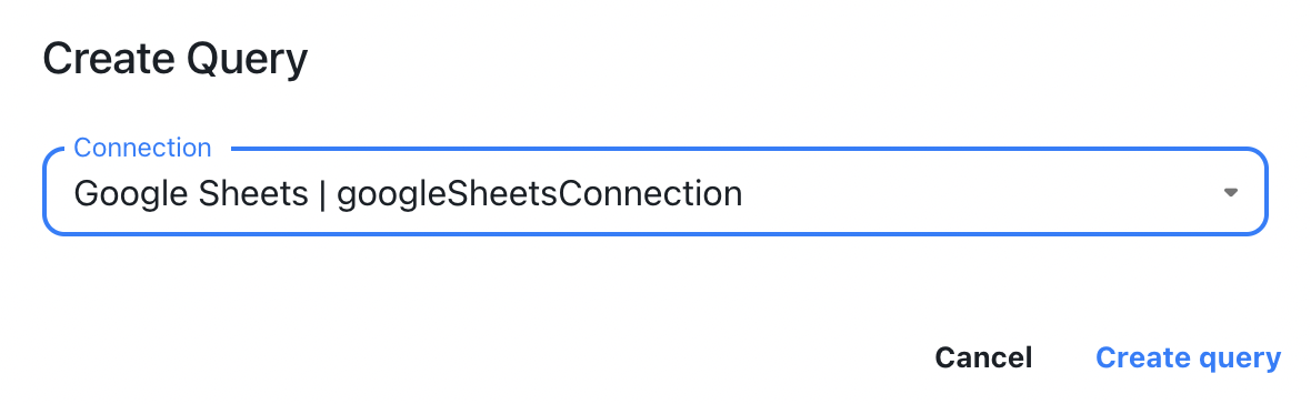 Google Sheets type