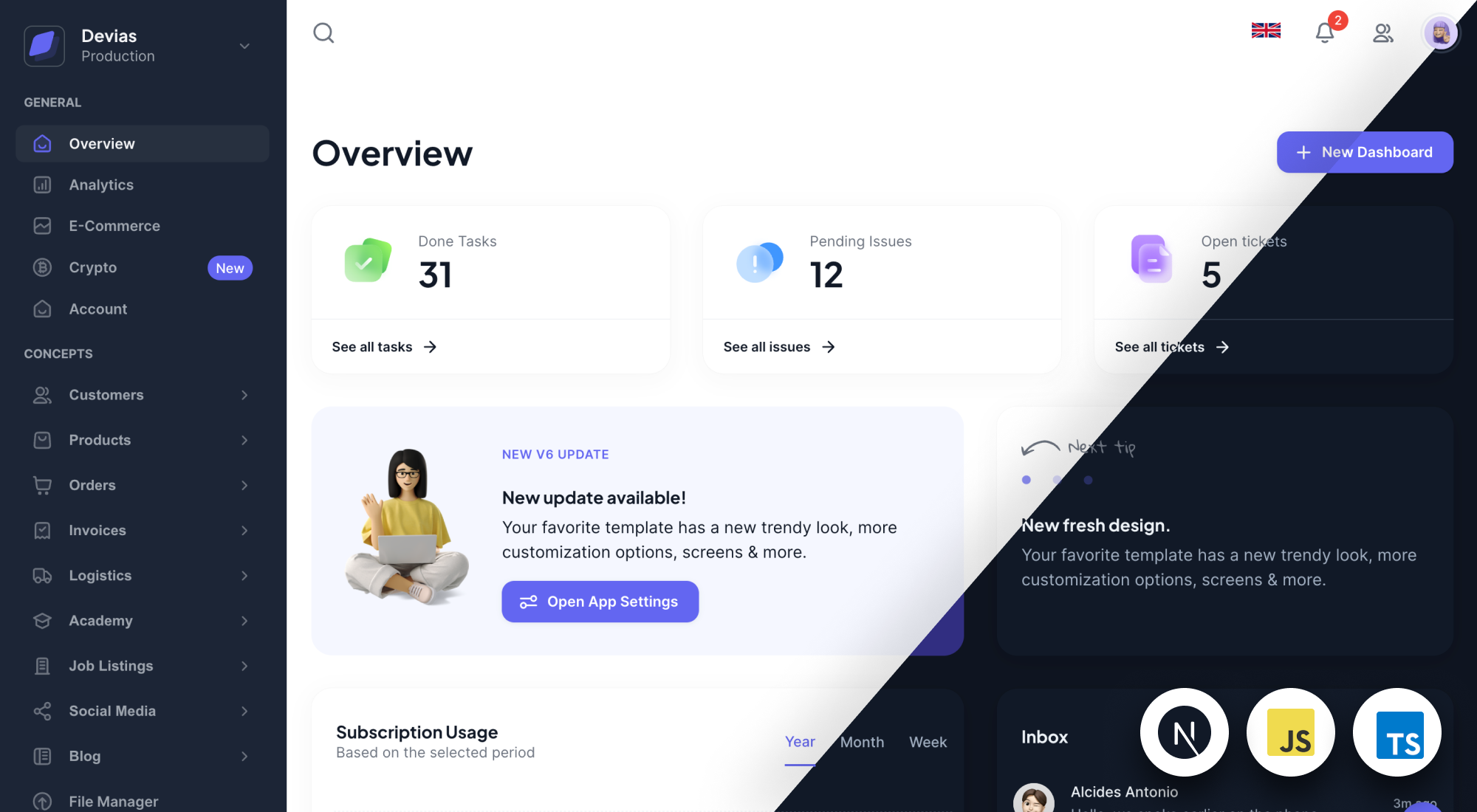 Devias Kit Pro - Client & Admin Dashboard